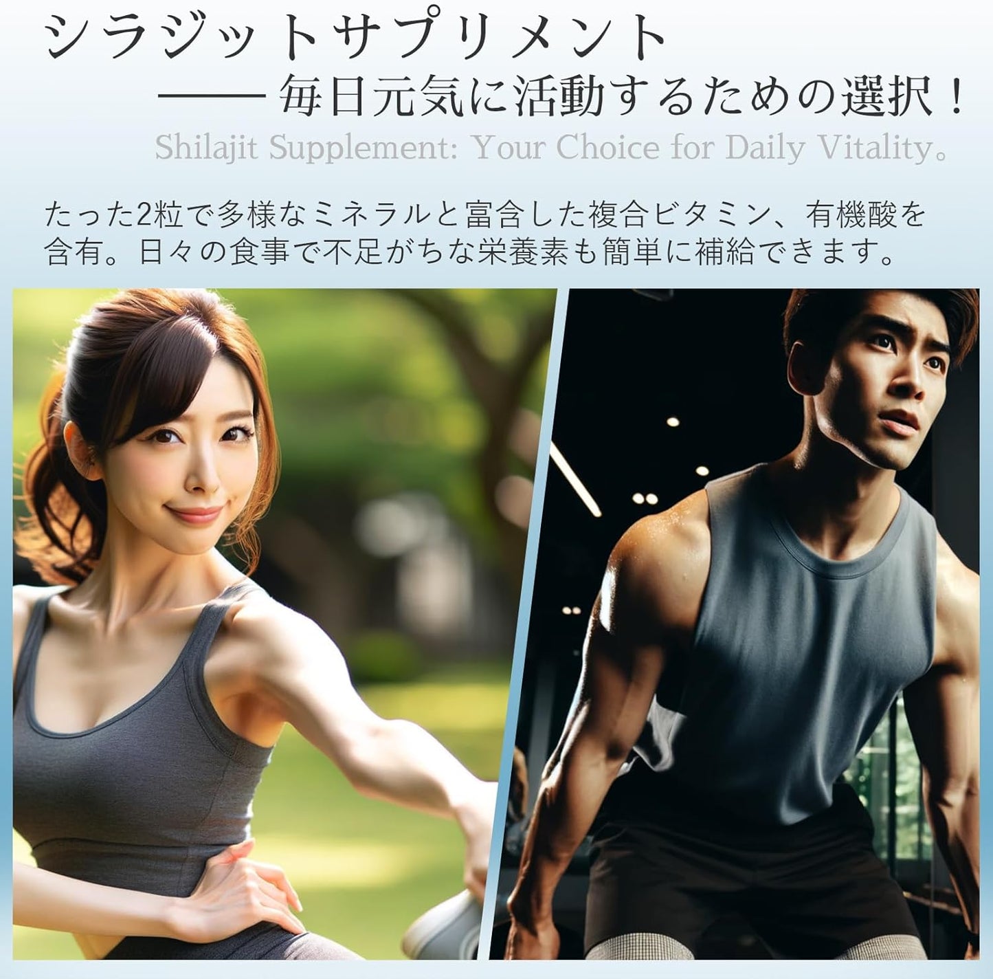 シラジット Shilajit サプリ(1粒に400㎎)高純度100% 日本製 マルチビタミン フルボ酸 ミネラル 二酸化チタン不使用 無添加 国内GMP認定工場 カプセル 60粒 約30日分