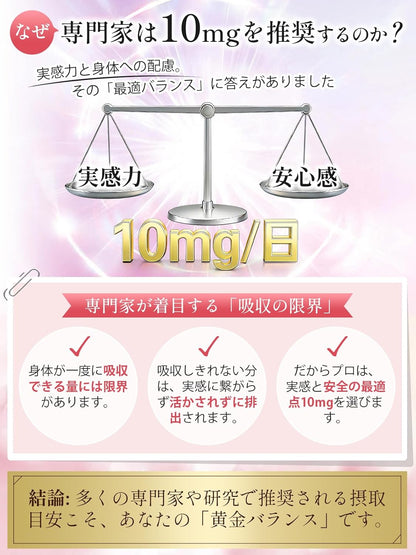 エクオール10mg 大豆イソフラボン 30mg サプリ ビタミンB12 ヒアルロン酸 マカ 高麗人参 GABA α-リポ酸 植物乳酸菌 美容サポート 60日分