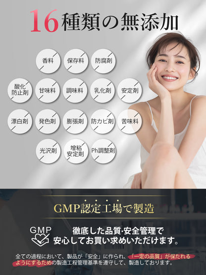 Geneiyo 12.5mg エクオール 50mg 大豆イソフラボン グルコサミン イソフラボン 軟骨成分 日本製 ヒアルロン酸 ビタミンB群 コラーゲン 高麗人参 マカ 美容サポート GMP認定工場 60粒30日分